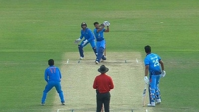 Suryansh Shedge smashed 12-ball 36* in Mumbai's win Suryansh Shedge smashed 12-ball 36* in Mumbai's win