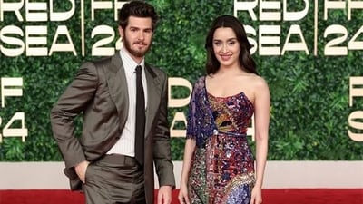 Shraddha Kapoor with Andrew Garfield at Red Sea International Film Festival. Shraddha Kapoor with Andrew Garfield at Red Sea International Film Festival.
