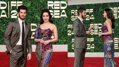 Andrew Garfield and Shraddha Kapoor at the Red Sea Film Festival