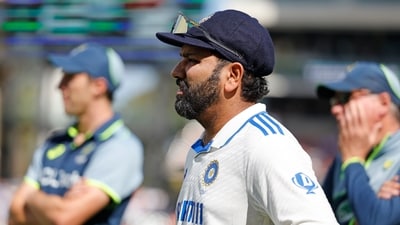 India's captain Rohit Sharma reacts during the presentation ceremony of the second cricket test match between Australia and India at the Adelaide Oval in Adelaide (AP) India's captain Rohit Sharma reacts during the presentation ceremony of the second cricket test match between Australia and India at the Adelaide Oval in Adelaide (AP)