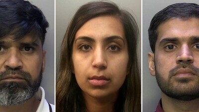 A combination of handout photographs made available by Surrey Police on December 11, 2024 shows (L-R) Urfan Sharif, Beinash Batool and Faisal Malik, respectively father, stepmother and uncle of British-Pakistani girl Sara Sharif in custody. (AFP) A combination of handout photographs made available by Surrey Police on December 11, 2024 shows (L-R) Urfan Sharif, Beinash Batool and Faisal Malik, respectively father, stepmother and uncle of British-Pakistani girl Sara Sharif in custody. (AFP)