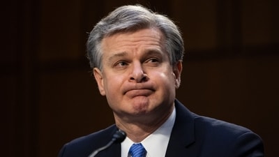 FBI Director Christopher Wray informed bureau employees on December 11, 2024, that he plans to resign in January, US media reported. President-elect Donald Trump has announced the nomination of staunch loyalist Kash Patel to replace Wray as the head of the FBI. (Photo by Graeme Jennings / POOL / AFP) (AFP) FBI Director Christopher Wray informed bureau employees on December 11, 2024, that he plans to resign in January, US media reported. President-elect Donald Trump has announced the nomination of staunch loyalist Kash Patel to replace Wray as the head of the FBI. (Photo by Graeme Jennings / POOL / AFP) (AFP)
