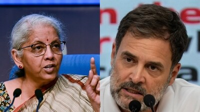 Finance minister Nirmala Sitharaman and Congress leader Rahul Gandhi Finance minister Nirmala Sitharaman and Congress leader Rahul Gandhi