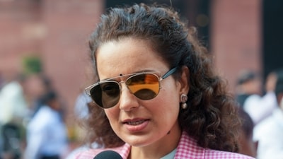 BJP MP Kangana Ranaut speaks with the media during the Winter session of Parliament, in New Delhi. (File) (PTI) BJP MP Kangana Ranaut speaks with the media during the Winter session of Parliament, in New Delhi. (File) (PTI)