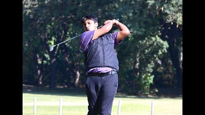 Player Jaibir Singh Kang in action during All India Amateur golf tournament at Golf Club in Chandigarh on Wednesday. (Keshav Singh/HT) Player Jaibir Singh Kang in action during All India Amateur golf tournament at Golf Club in Chandigarh on Wednesday. (Keshav Singh/HT)