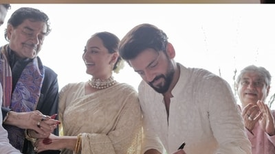 Sonakshi Sinha and Zaheer Iqbal got married in June. Sonakshi Sinha and Zaheer Iqbal got married in June.