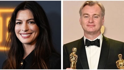 Anne Hathaway worked with Christopher Nolan on The Dark Knight Rises (2012) and Interstellar (2014). Anne Hathaway worked with Christopher Nolan on The Dark Knight Rises (2012) and Interstellar (2014).