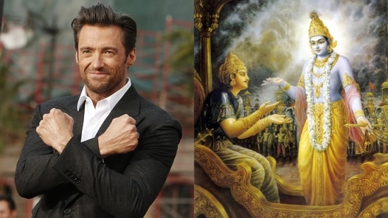 Gita Jayanti special: Hugh Jackman is among the eminent Hollywood names who have found direction in the Bhagavad Gita (Photos: X, ISKCON Bangalore)