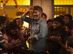 Chikitu Vibe from Coolie shows Rajinikanth with a spring in his step.