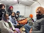 Punjab farmer leader Jagjit Singh Dallewal, abed, on the seventeenth day of his fast-unto-death near the Khanauri Border
