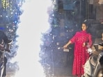 People burst firecrackers on Diwali in Pandav Nagar in New Delhi. (RAJ K RAJ /HT PHOTO) People burst firecrackers on Diwali in Pandav Nagar in New Delhi. (RAJ K RAJ /HT PHOTO)