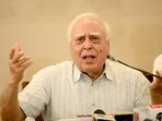 Rajya Sabha member Kapil Sibal addressing the media during a press conference at Chandigarh Press Club. (Ravi Kumar/HT) Rajya Sabha member Kapil Sibal addressing the media during a press conference at Chandigarh Press Club. (Ravi Kumar/HT)