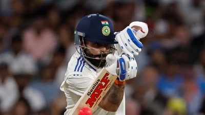 India's Virat Kohli plays a shot (AP) India's Virat Kohli plays a shot (AP)