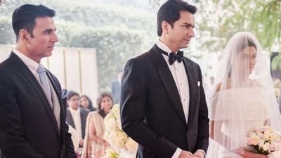 Akshay Kumar played cupid for Asin and husband Rahul Sharma. Akshay Kumar played cupid for Asin and husband Rahul Sharma.