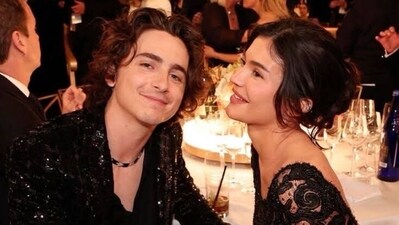 Kylie Jenner and Timothée Chalamet at the Golden Globes, earlier this year. (Twitter) Kylie Jenner and Timothée Chalamet at the Golden Globes, earlier this year. (Twitter)