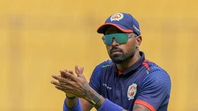 Hardik Pandya has played a crucial role in Baroda’s march to semi-final in the Syed Mushtaq Ali Trophy. (PTI) Hardik Pandya has played a crucial role in Baroda’s march to semi-final in the Syed Mushtaq Ali Trophy. (PTI)