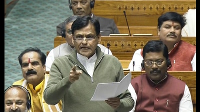 MoS Nityanand Rai speaks in the Lok Sabha during the Winter session of Parliament. (PTI) MoS Nityanand Rai speaks in the Lok Sabha during the Winter session of Parliament. (PTI)