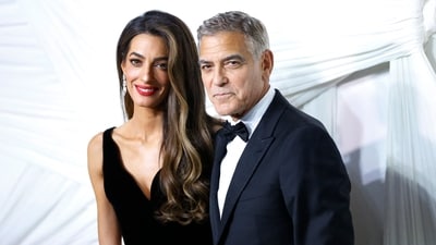 US actor George Clooney (R) and his wife Lebanese-British barrister Amal Clooney arrive for "The Albies" hosted by the Clooney Foundation for Justice at the New York Public Library in New York, September 26, 2024. (Photo by John Lamparski / AFP) (AFP) US actor George Clooney (R) and his wife Lebanese-British barrister Amal Clooney arrive for "The Albies" hosted by the Clooney Foundation for Justice at the New York Public Library in New York, September 26, 2024. (Photo by John Lamparski / AFP) (AFP)