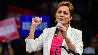 Kari Lake was a television news anchor in Phoenix for nearly three decades until 2021. (AFP)