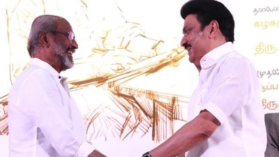 Megastar Rajinikanth celebrates his 74th birthday on December 12. (X/@mkstalin) Megastar Rajinikanth celebrates his 74th birthday on December 12. (X/@mkstalin)