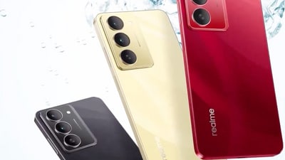 Realme 14x 5G is going to be available in three colourways. (Realme)