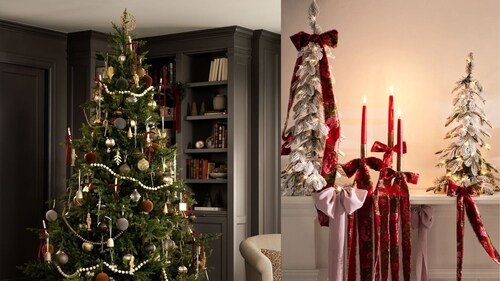 Velvet baubles and ribbons have seen a rise in terms of Christmas decorations recently. Velvet baubles and ribbons have seen a rise in terms of Christmas decorations recently.