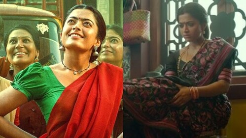 Rashmika Mandanna in Juliette sleeves as Srivalli for Pushpa and Pushpa 2 (Photos: X) Rashmika Mandanna in Juliette sleeves as Srivalli for Pushpa and Pushpa 2 (Photos: X)