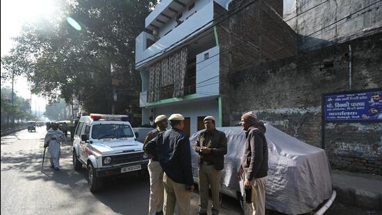 The house of Ravi Yadav in Trilokpuri in New Delhi on Thursday. (Sanchit Khanna/HT Photo)