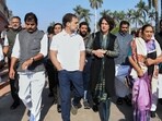 Rahul Gandhi lauded Priyanka Gandhi's speech in the Lok Sabha on Friday. Rahul Gandhi lauded Priyanka Gandhi's speech in the Lok Sabha on Friday.