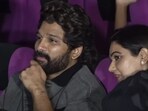 Allu Arjun during the premiere show of his film Pushpa 2: The Rule in Hyderabad at Sandhya Theatre. Allu Arjun during the premiere show of his film Pushpa 2: The Rule in Hyderabad at Sandhya Theatre.
