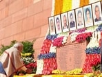 Prime Minister Narendra Modi pays tribute to the martyrs of the 2001 Parliament attack. (X-@narendramodi) Prime Minister Narendra Modi pays tribute to the martyrs of the 2001 Parliament attack. (X-@narendramodi)