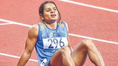 A truck struck sprinter Dutee Chand's vehicle close to Cuttack's OMP Square, but she was unharmed (PTI)