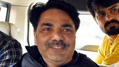 AAP MLA Naresh Balyan. (Arvind Yadav/HT Photo)