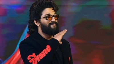 Allu Arjun at a promotional event of his film Pushpa 2: The Rule in Mumbai on November 29, 2024. (Photo by SUJIT JAISWAL / AFP) (AFP) Allu Arjun at a promotional event of his film Pushpa 2: The Rule in Mumbai on November 29, 2024. (Photo by SUJIT JAISWAL / AFP) (AFP)