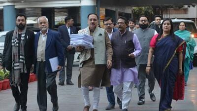 Delhi BJP chief Virendra Sachdeva during his visit at Nehru Camp, Vinod Nagar on November 26. (HT Photo) Delhi BJP chief Virendra Sachdeva during his visit at Nehru Camp, Vinod Nagar on November 26. (HT Photo)