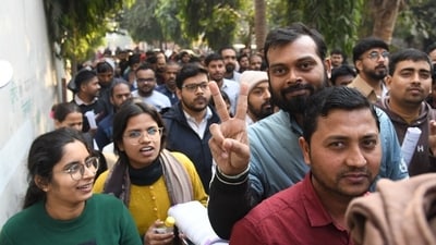 The BPSC 70th prelims exam 2024 was conducted on Friday, December 13, 2024. Candidates can be seen coming out of an exam centre in Patna. (Santosh Kumar) The BPSC 70th prelims exam 2024 was conducted on Friday, December 13, 2024. Candidates can be seen coming out of an exam centre in Patna. (Santosh Kumar)