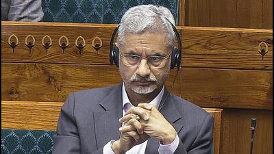 Jaishankar in the Lok Sabha during the Winter Session of Parliament on Friday (ANI) Jaishankar in the Lok Sabha during the Winter Session of Parliament on Friday (ANI)