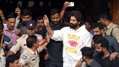Telugu actor Allu Arjun will be required to spend the night in jail (PTI) Telugu actor Allu Arjun will be required to spend the night in jail (PTI)