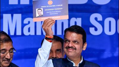 Speaking about priorities of the newly formed Mahayuti government under his leadership, Fadnavis said Maharashtra would contribute handsomely to India’s pursuit to become a $5-trillion economy by becoming the first state with a $1-trillion economy within the next five years. (Raju Shinde/HT Photo)