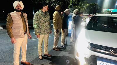 The operation involved the active participation of senior officials of Mohali police, including the SP, three DSPs, five SHOs and other cops, who were deployed at each naka to ensure strict enforcement. (HT)