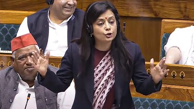 TMC MP Mahua Moitra speaks in the Lok Sabha during the Winter session of Parliament, in New Delhi, Friday, Dec. 13, 2024. (PTI) TMC MP Mahua Moitra speaks in the Lok Sabha during the Winter session of Parliament, in New Delhi, Friday, Dec. 13, 2024. (PTI)