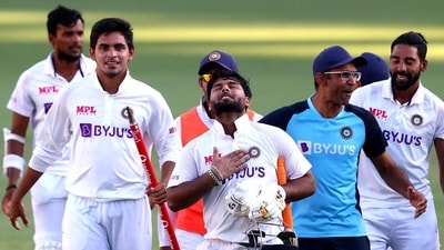 Rishabh Pant hit the winning runs in India's famous victory at the Gabba in 2021. Rishabh Pant hit the winning runs in India's famous victory at the Gabba in 2021.