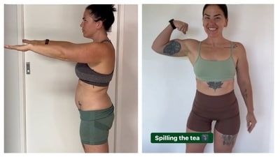 Teagan keeps sharing her before-and-after weight loss pics on Instagram. (Instagram/Rise With Teagan) Teagan keeps sharing her before-and-after weight loss pics on Instagram. (Instagram/Rise With Teagan)