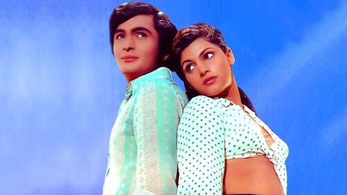 Rishi Kapoor and Dimple Kapadia in Bobby. Rishi Kapoor and Dimple Kapadia in Bobby.