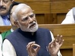 Prime Minister Narendra Modi speaks in Lok Sabha on the Constitution debate during the ongoing Winter Session of Parliament, in New Delhi on Saturday. Prime Minister Narendra Modi speaks in Lok Sabha on the Constitution debate during the ongoing Winter Session of Parliament, in New Delhi on Saturday.
