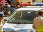 Allu Arjun leaves the Chikkadpally Police Station, in Hyderabad, Friday, Dec. 13, after his arrest. (PTI Photo) Allu Arjun leaves the Chikkadpally Police Station, in Hyderabad, Friday, Dec. 13, after his arrest. (PTI Photo)