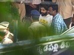 Allu Arjun (C) comes out of the Chikkadpally police station following his arrest by the police in Hyderabad on December 13, 2024. (Photo by Noah SEELAM / AFP) Allu Arjun (C) comes out of the Chikkadpally police station following his arrest by the police in Hyderabad on December 13, 2024. (Photo by Noah SEELAM / AFP)