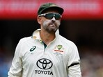 Australia's Nathan Lyon in action. Australia's Nathan Lyon in action.