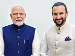 Saif Ali Khan poses with PM Narendra Modi at the recent meeting in Delhi.