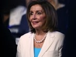 FILE PHOTO: U.S. Representative Nancy Pelosi (D-CA) attends Day 4 of the Democratic National Convention (DNC) at the United Center in Chicago, Illinois, U.S., August 22, 2024. REUTERS/Kevin Wurm/File Photo